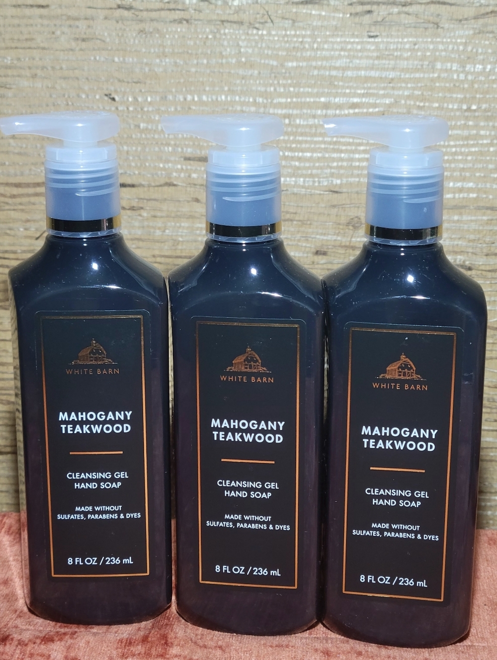 Mahogany Teakwood Bath & Body Works hand soap Bundle Of 3